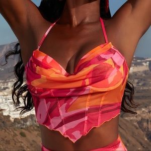 Oh Polly mesh corset top